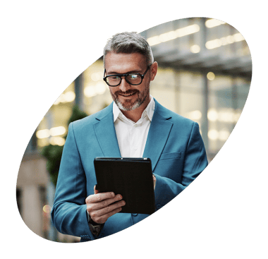 09 People-Man-Blue suit-Tablet